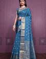 Graceful Satin Jacquard Woven Saree with Rich Textured Weaving