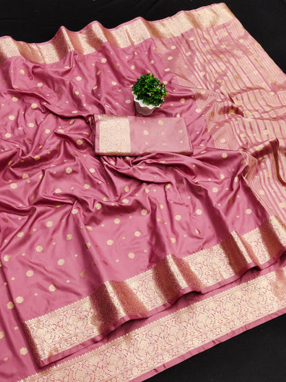 Exclusive Border Nimakari Design Soft Silk Saree
