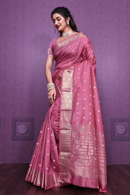 Exclusive Border Nimakari Design Soft Silk Saree