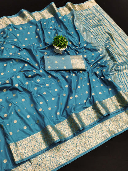 Exclusive Border Nimakari Design Soft Silk Saree
