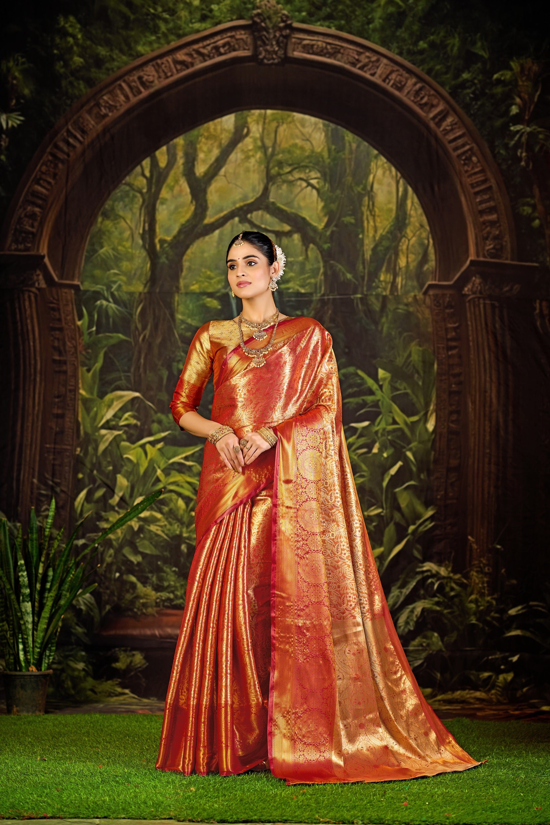 Traditional Pure Pattu Kanjivaram Silk Saree for Wedding & Festive Wear