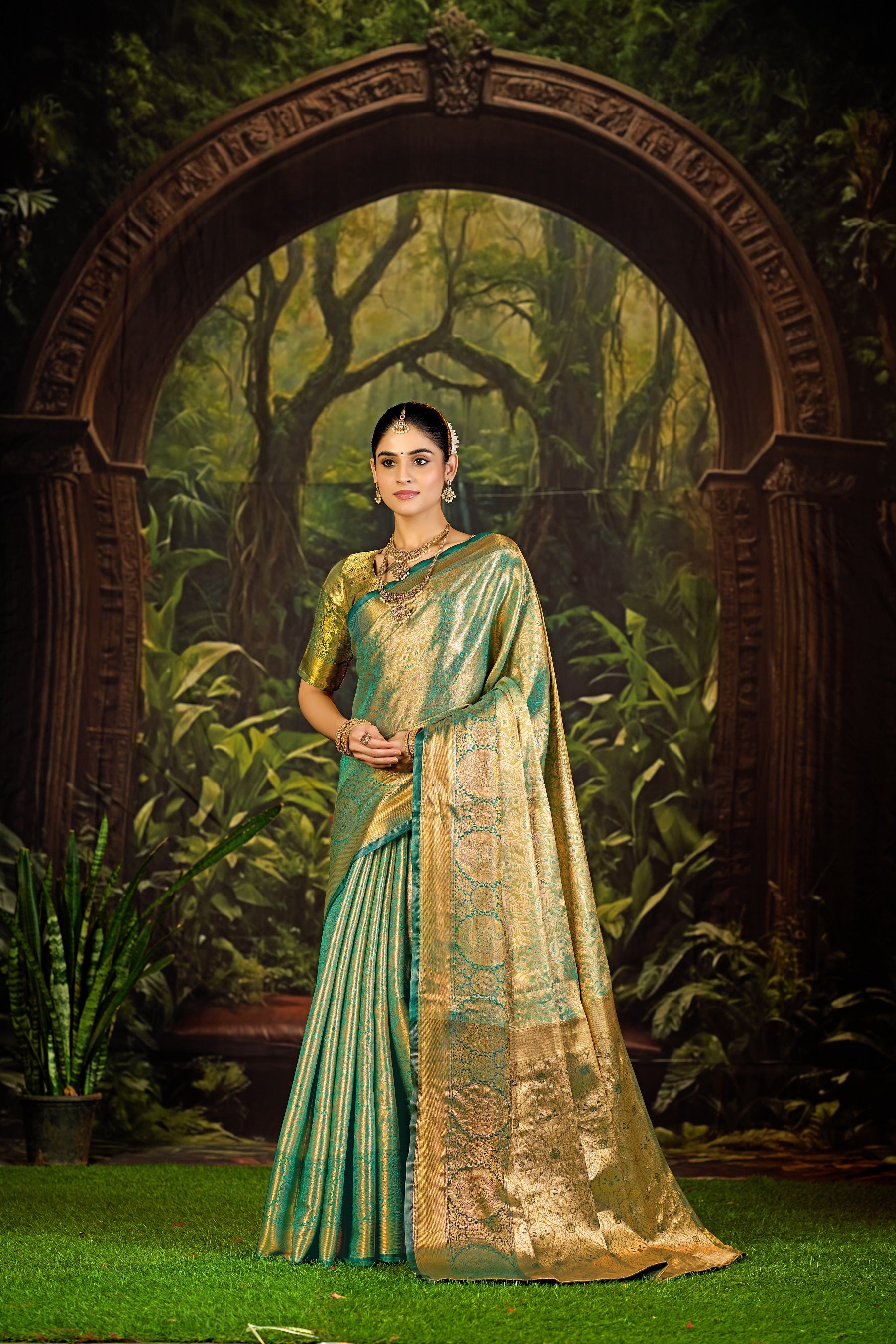 Traditional Pure Pattu Kanjivaram Silk Saree for Wedding & Festive Wear