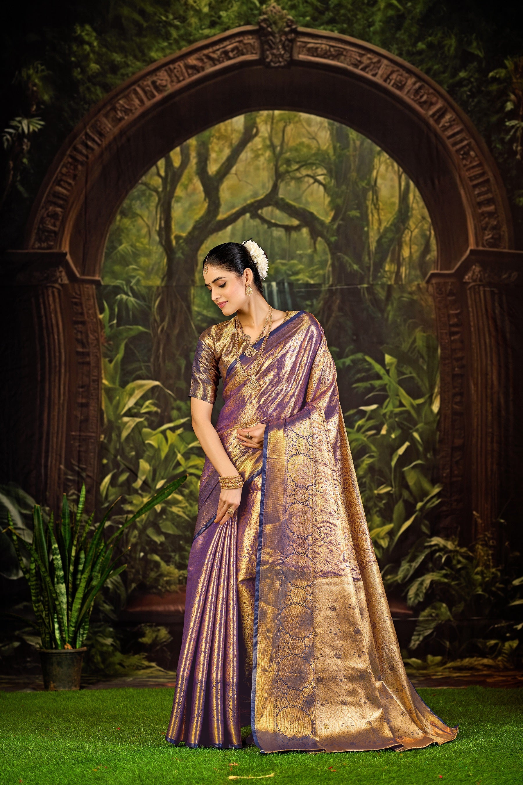 Traditional Pure Pattu Kanjivaram Silk Saree for Wedding & Festive Wear
