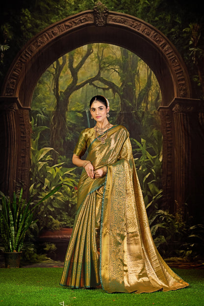 Classic Pure Pattu Kanjivaram Silk Saree – Premium Wedding Collection