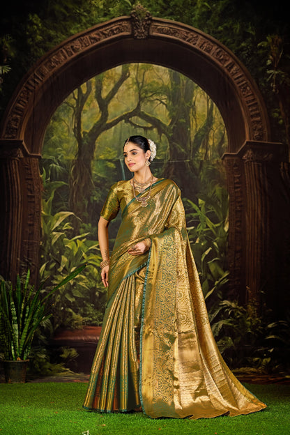 Classic Pure Pattu Kanjivaram Silk Saree – Premium Wedding Collection
