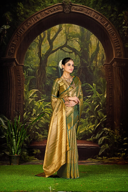 Classic Pure Pattu Kanjivaram Silk Saree – Premium Wedding Collection
