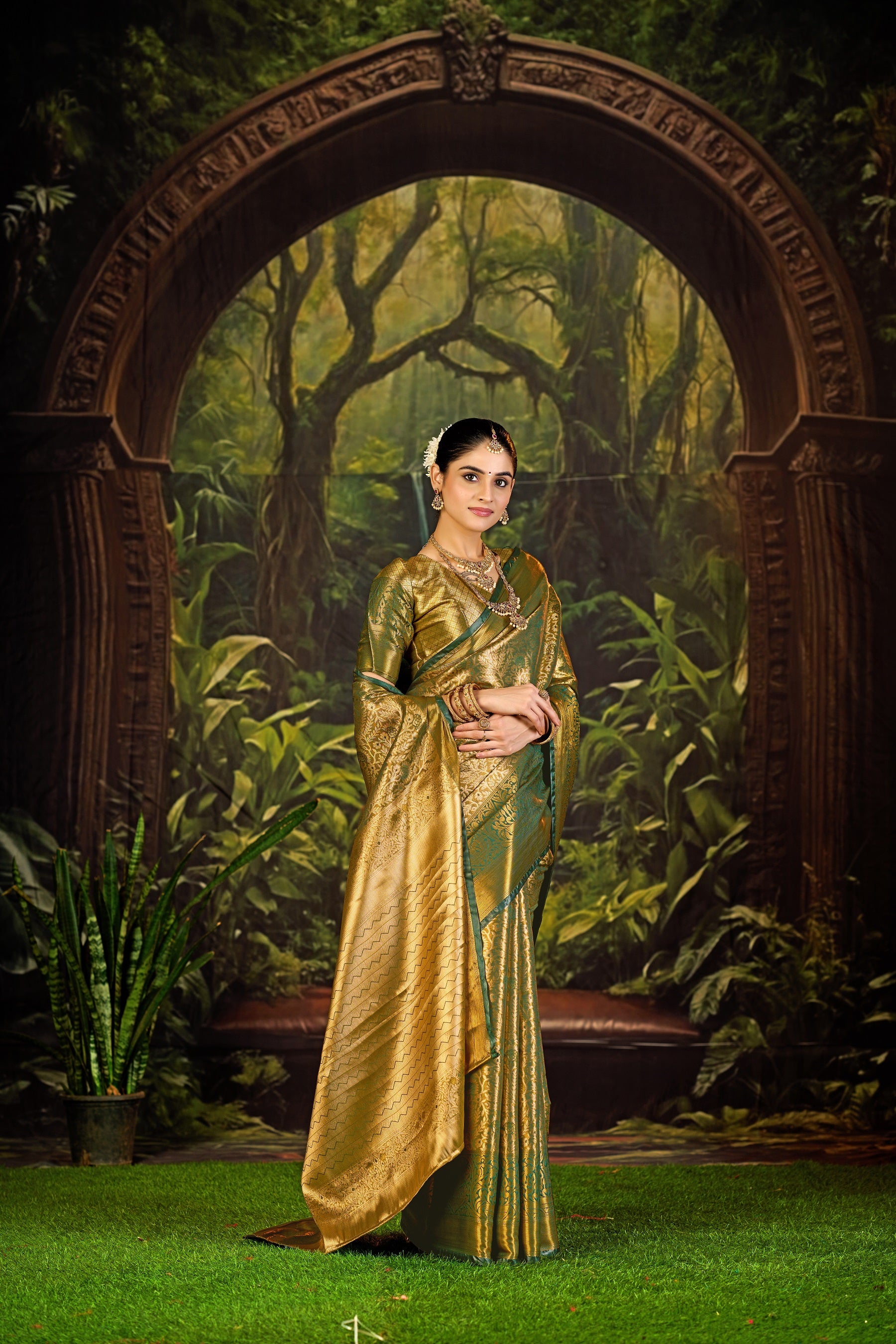 Classic Pure Pattu Kanjivaram Silk Saree – Premium Wedding Collection