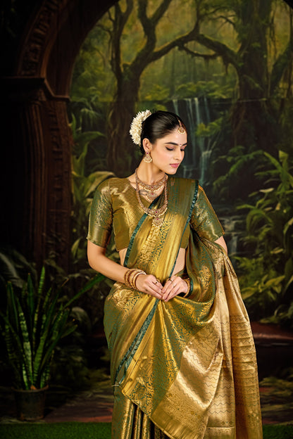 Classic Pure Pattu Kanjivaram Silk Saree – Premium Wedding Collection