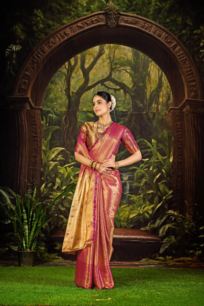 Classic Pure Pattu Kanjivaram Silk Saree – Premium Wedding Collection