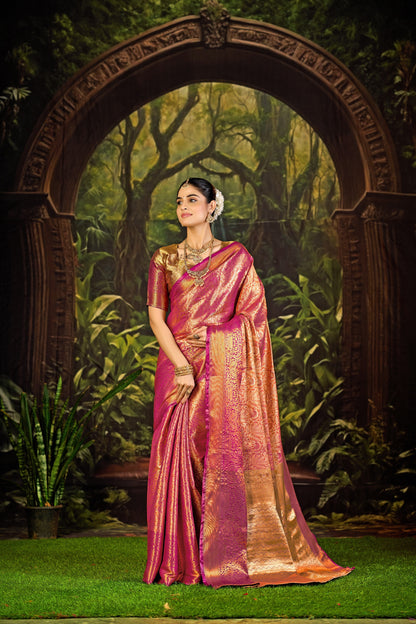 Classic Pure Pattu Kanjivaram Silk Saree – Premium Wedding Collection
