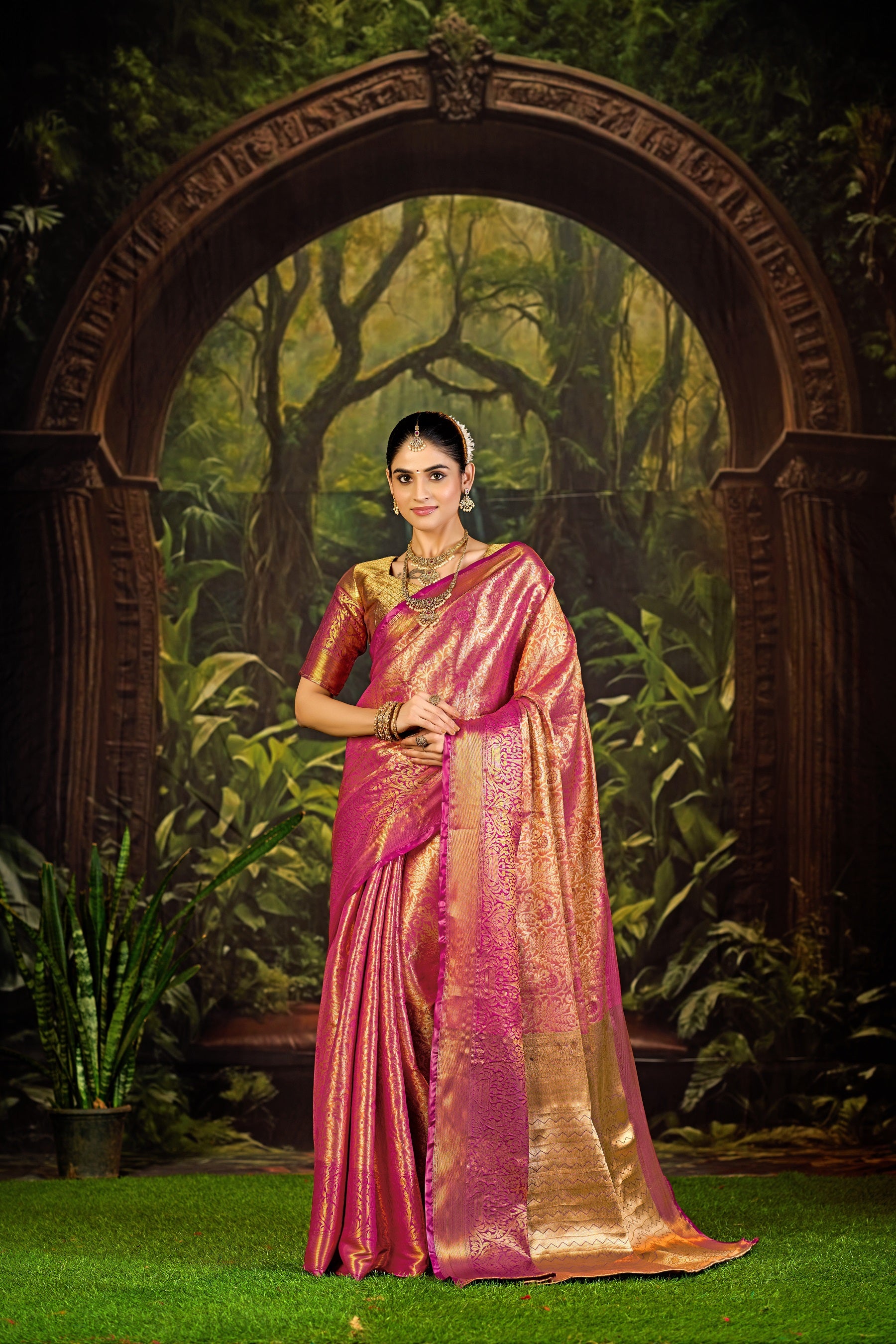 Classic Pure Pattu Kanjivaram Silk Saree – Premium Wedding Collection