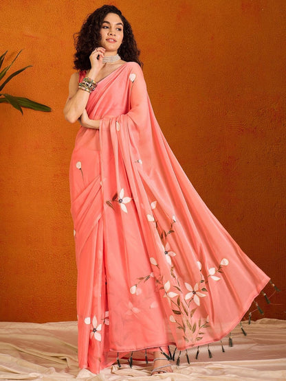 Sareewave Presents Designer Cotton Linen Silk Saree