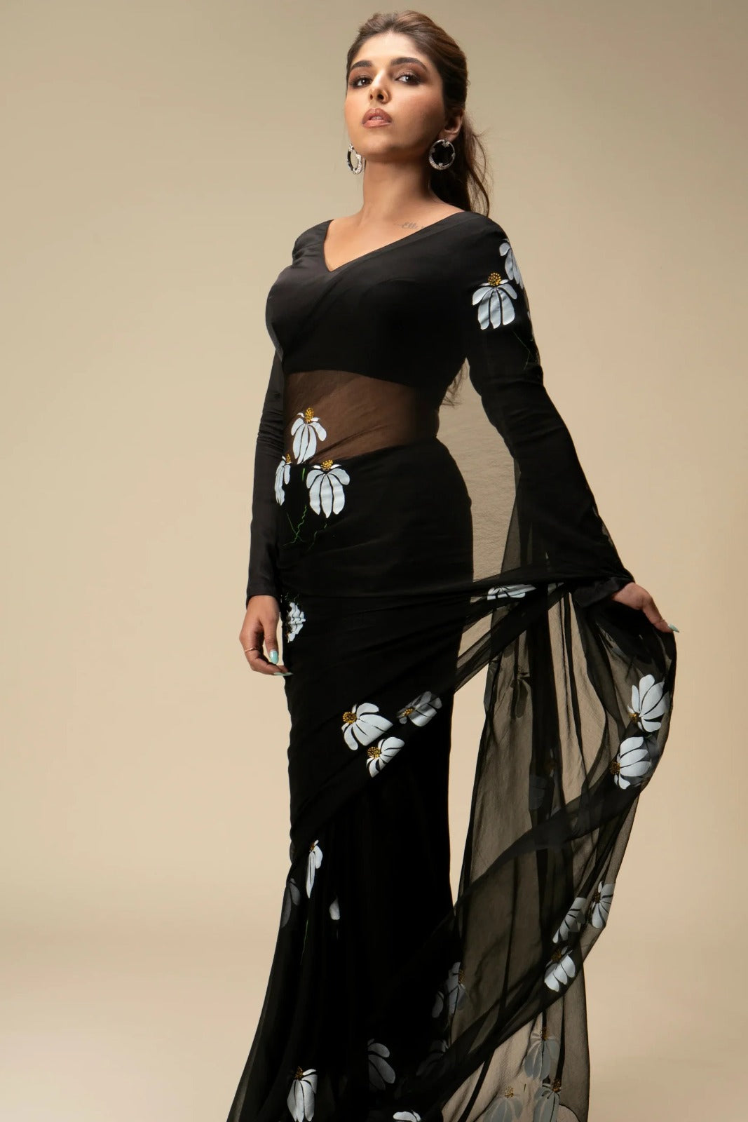 Sareewave Presents Designer Cotton Linen Silk Saree
