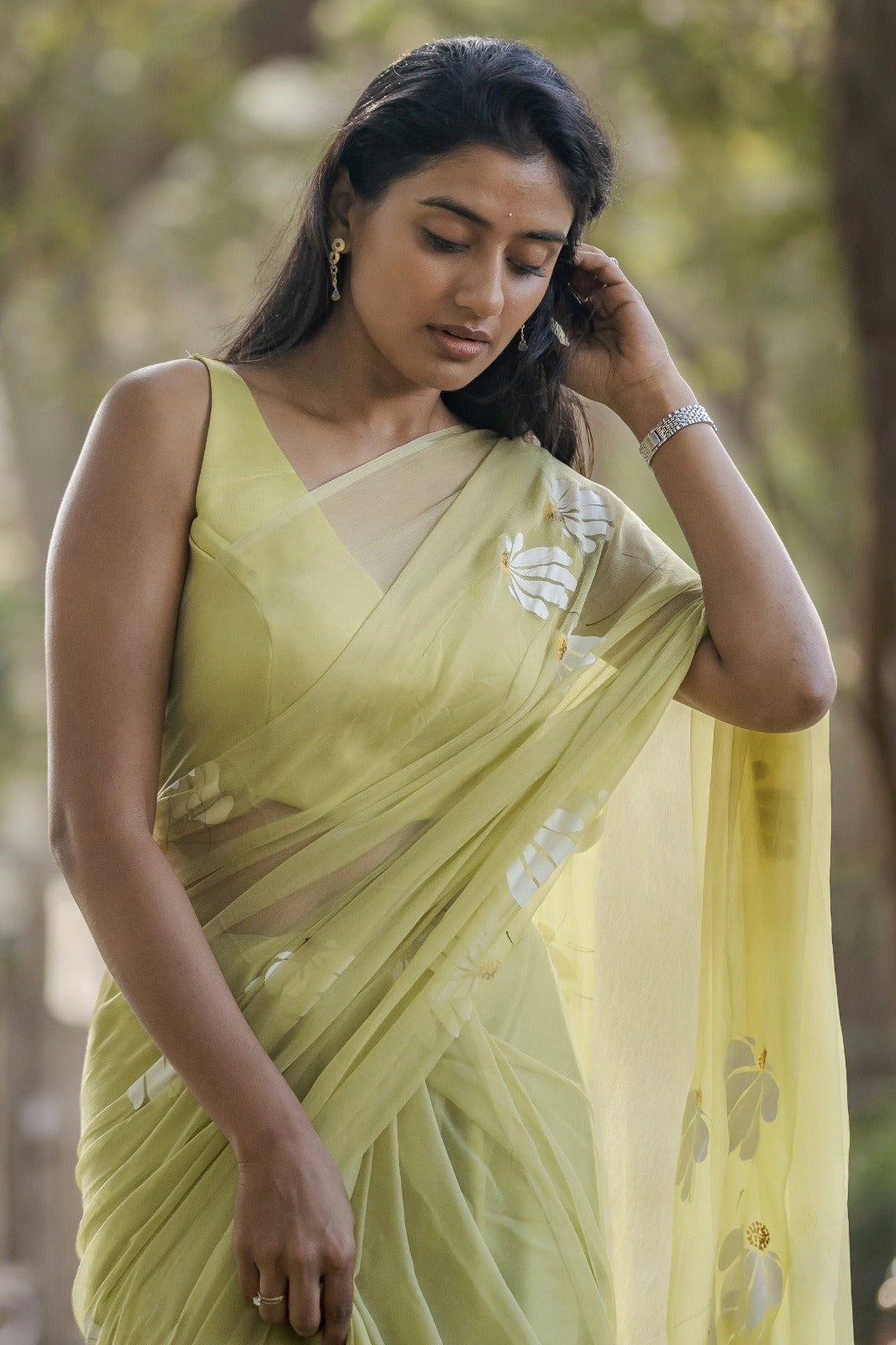 Sareewave Presents Designer Cotton Linen Silk Saree