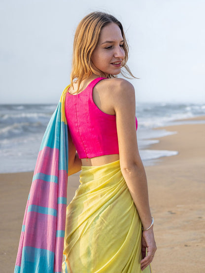 Sareewave Presents Designer Cotton Linen Silk Saree