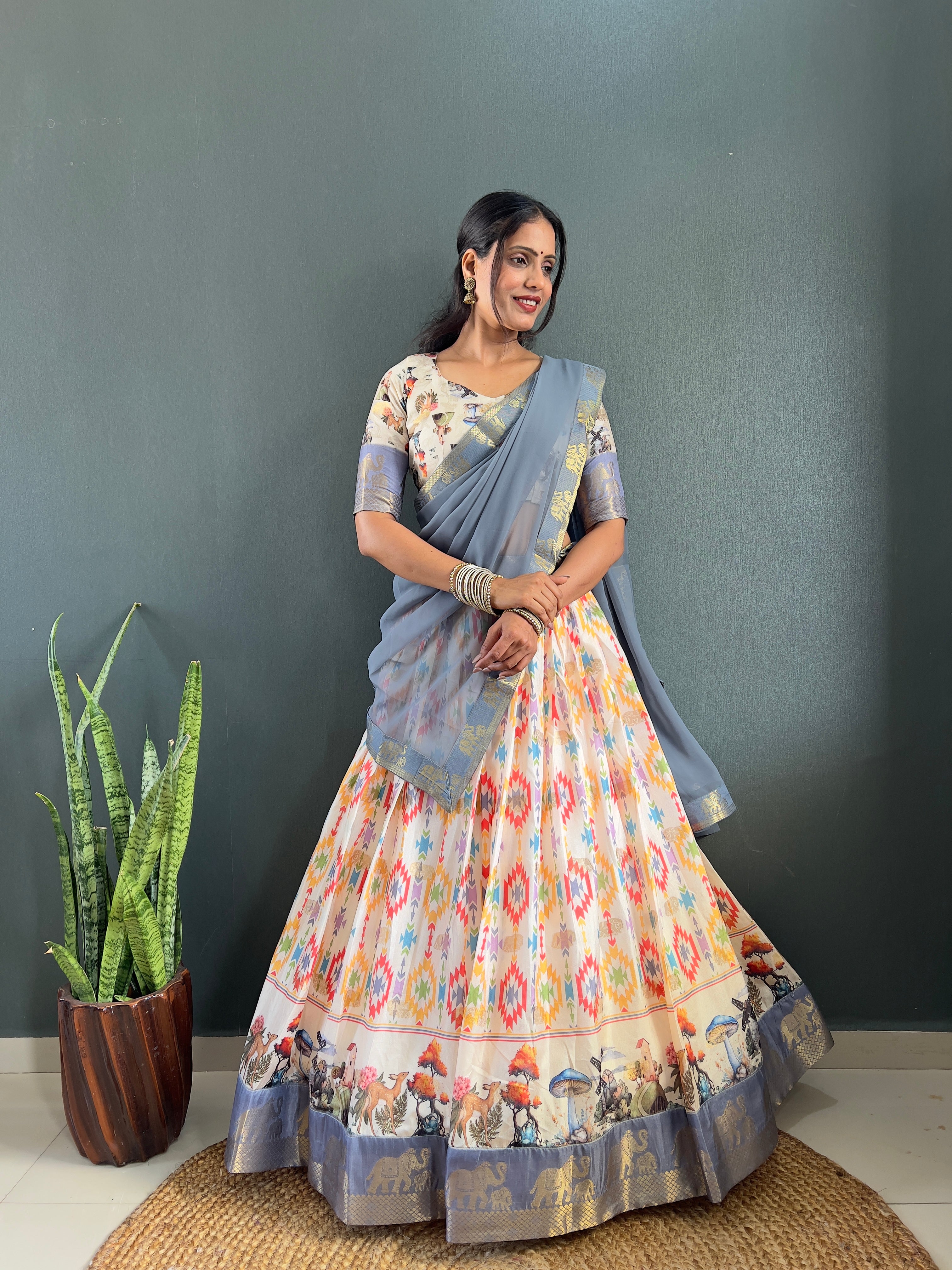SareeWave Launching Festival Lehenga Choli