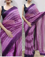 Wine Stylist Georgette Ready To Wear Saree