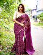 Sareewave Presents Designer Gadhval Bandhni Saree