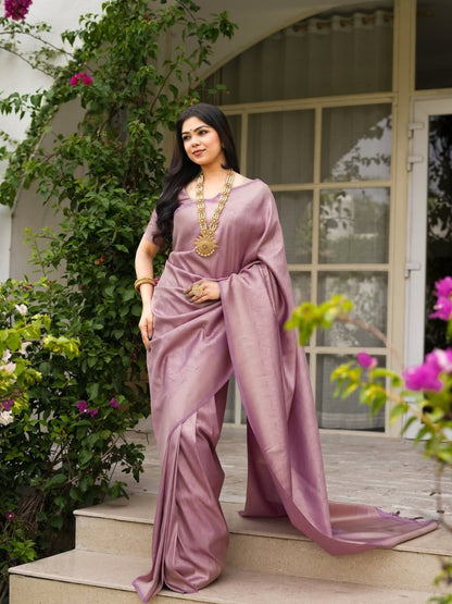 Banarasi Silk Saree With Zari Weaving Work