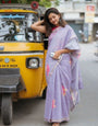 Sareewave Presents Designer Cotton Linen Silk Saree