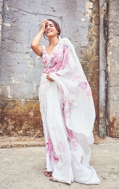 Sareewave Presents Designer Cotton Linen Silk Saree