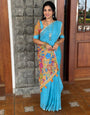 Sareewave Presents Designer Cotton Linen Silk Saree