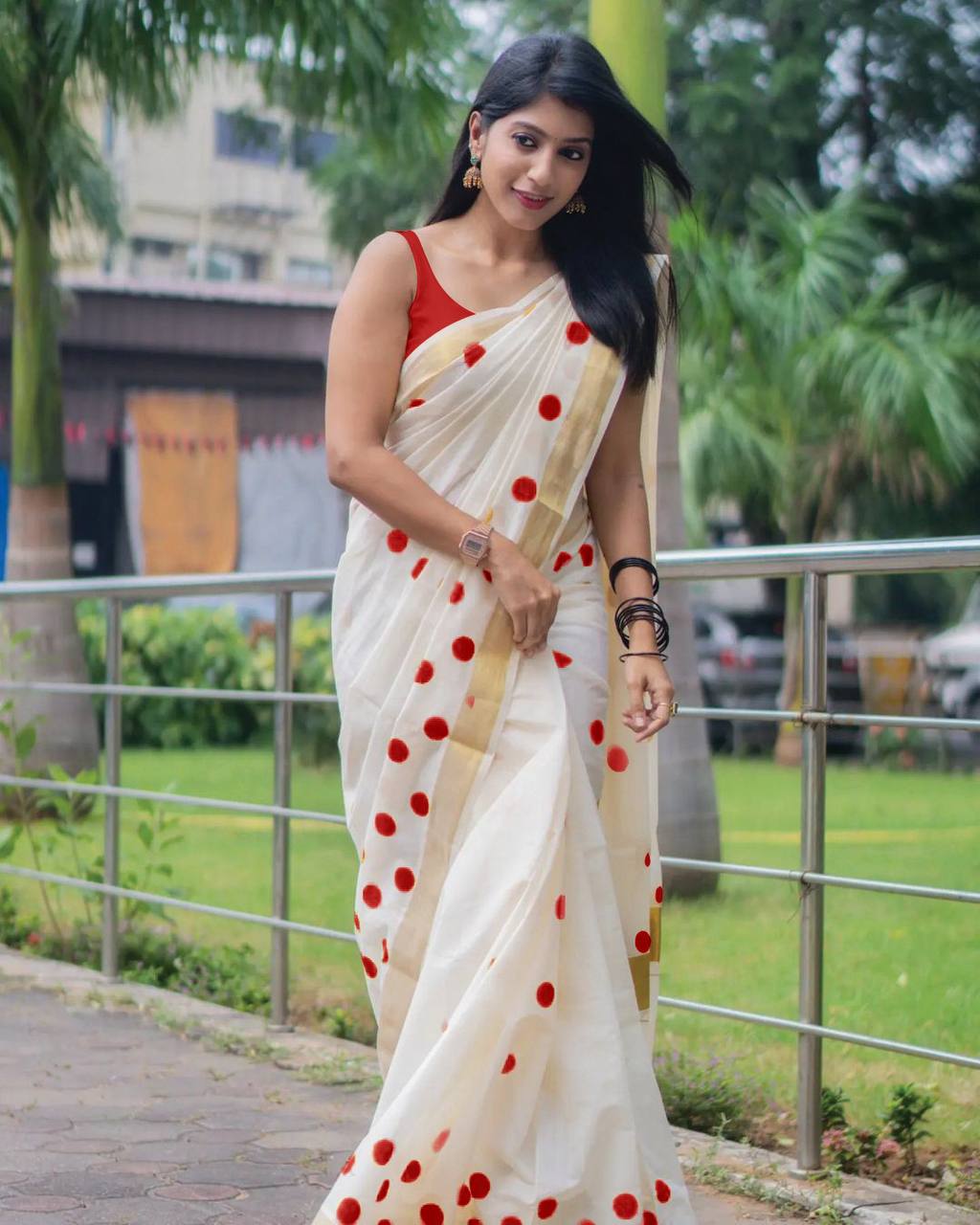 Sareewave Presents Designer Cotton Linen Silk Saree