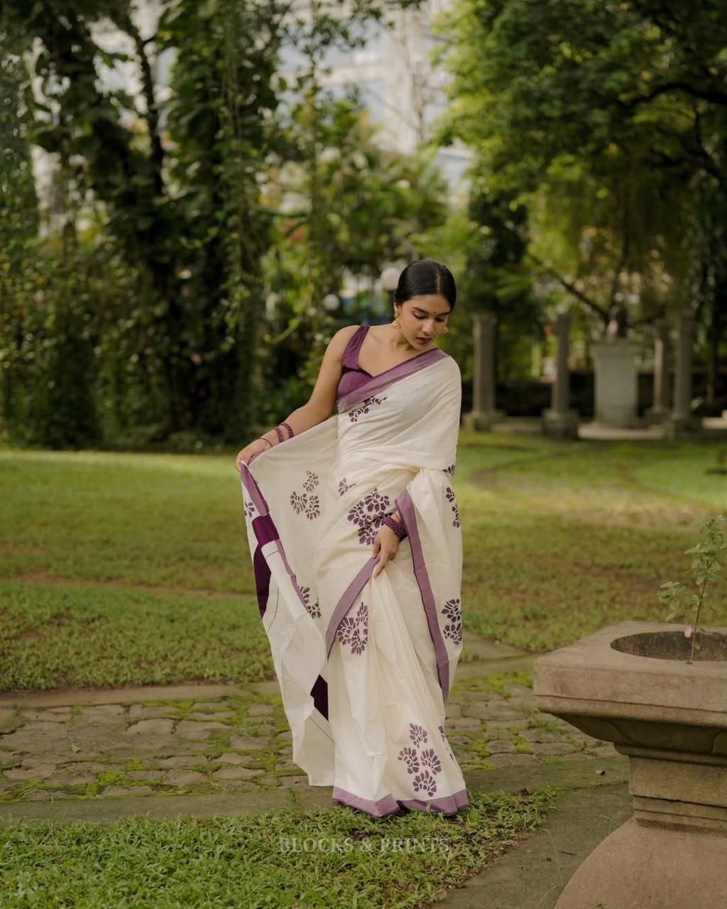 Sareewave Presents Designer Cotton Silk Saree