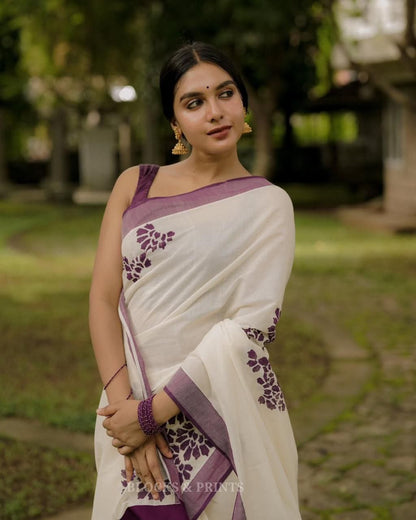 Sareewave Presents Designer Cotton Silk Saree