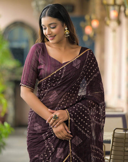 Sareewave Presents Designer Bandhni Saree