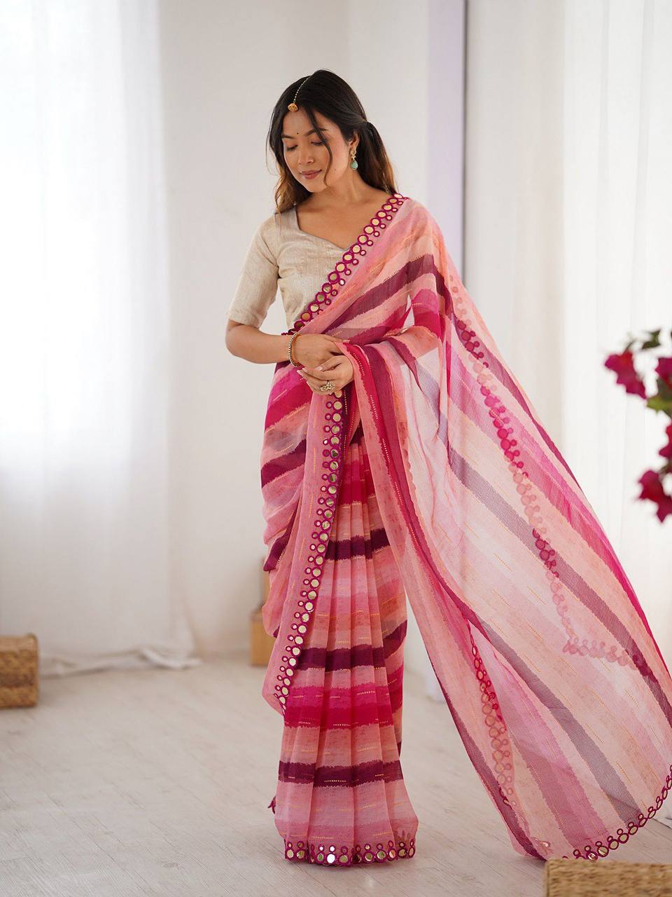 Sareewave Presents Designer Leriya Look Saree