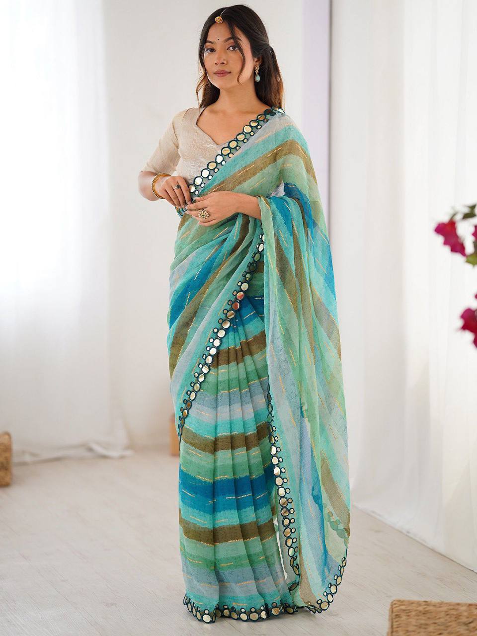 Sareewave Presents Designer Leriya Look Saree