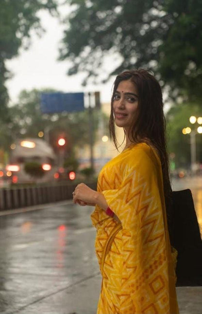 Sareewave Presents Designer Cotton Linen Silk Saree