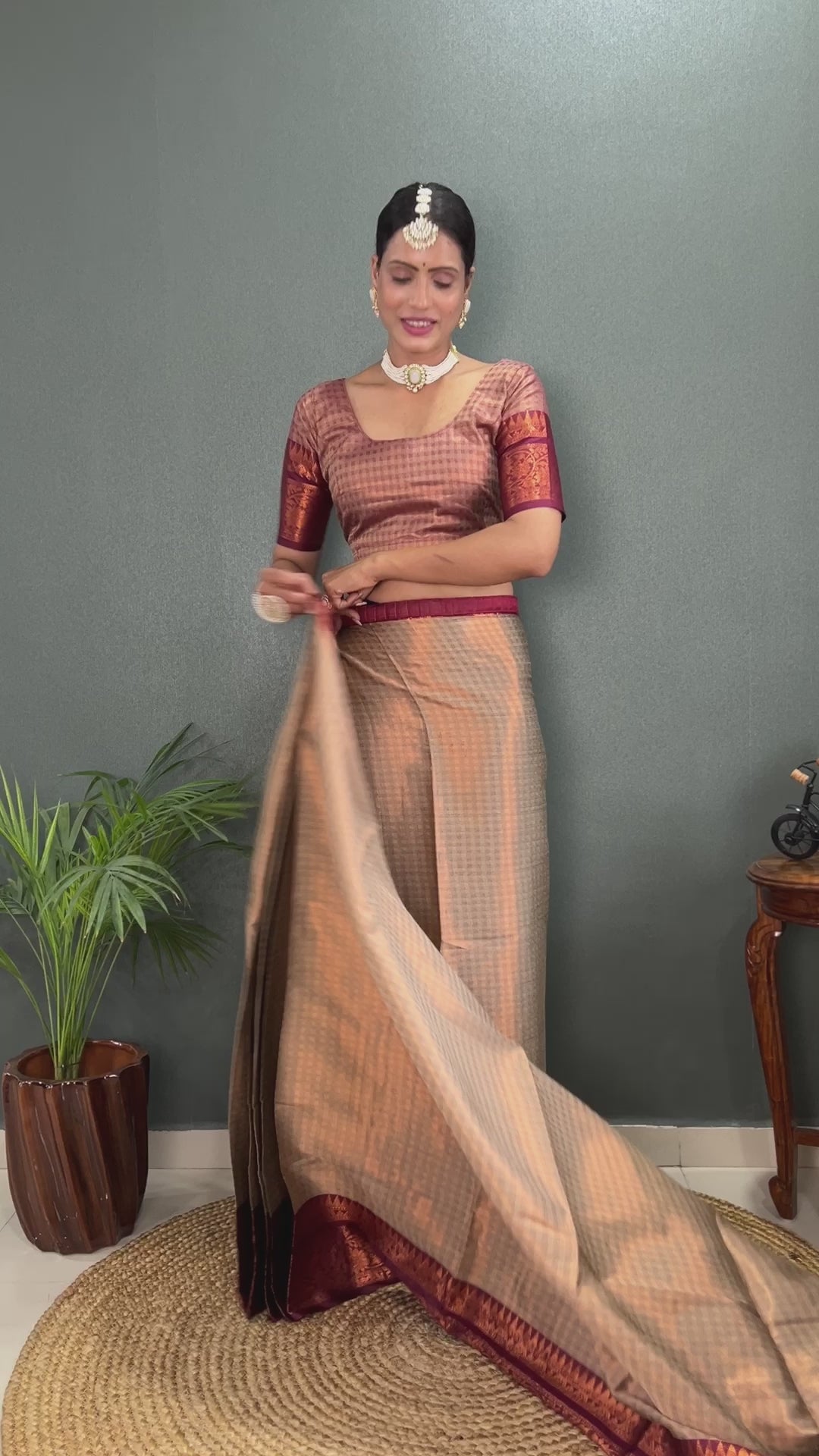 READY TO WEAR SAREE IN JUST 1. MIN