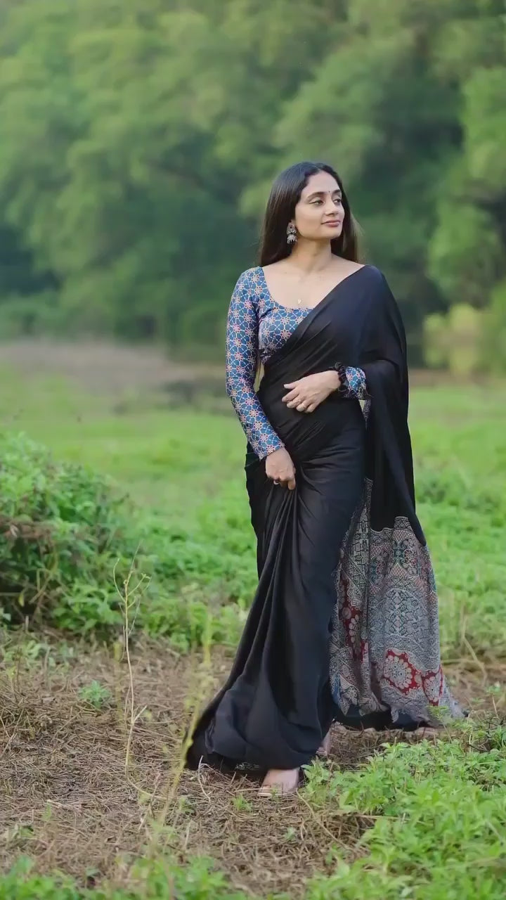 Load video: Ready To Wear Crape silk saree