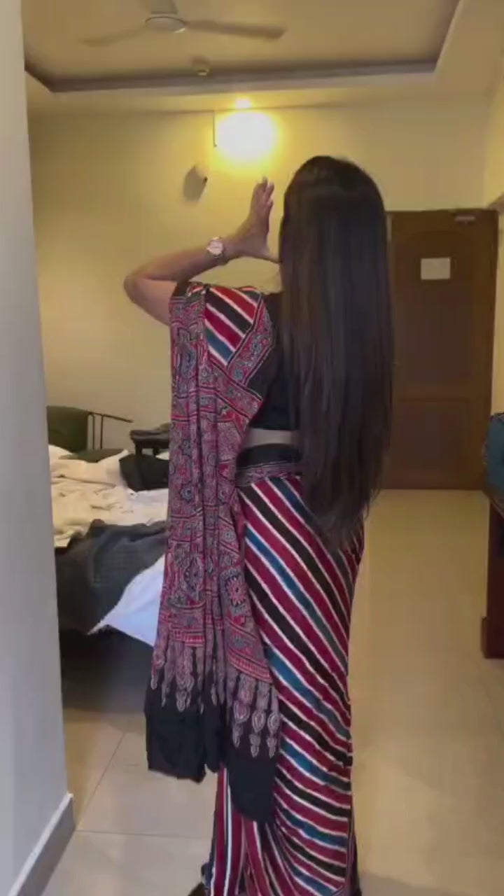 Ready To Wear Crape silk saree