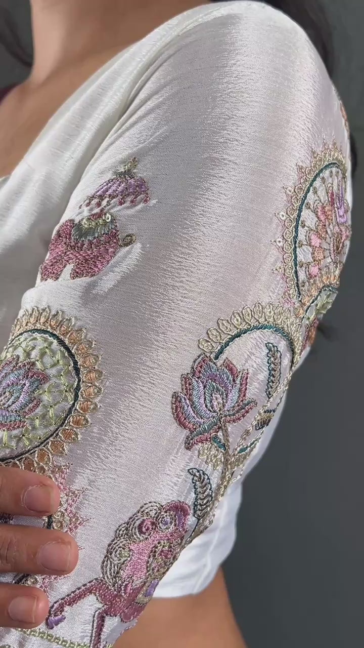 Load video: Sareewave Presents Heavy embroidery Festival Lehenga Choli