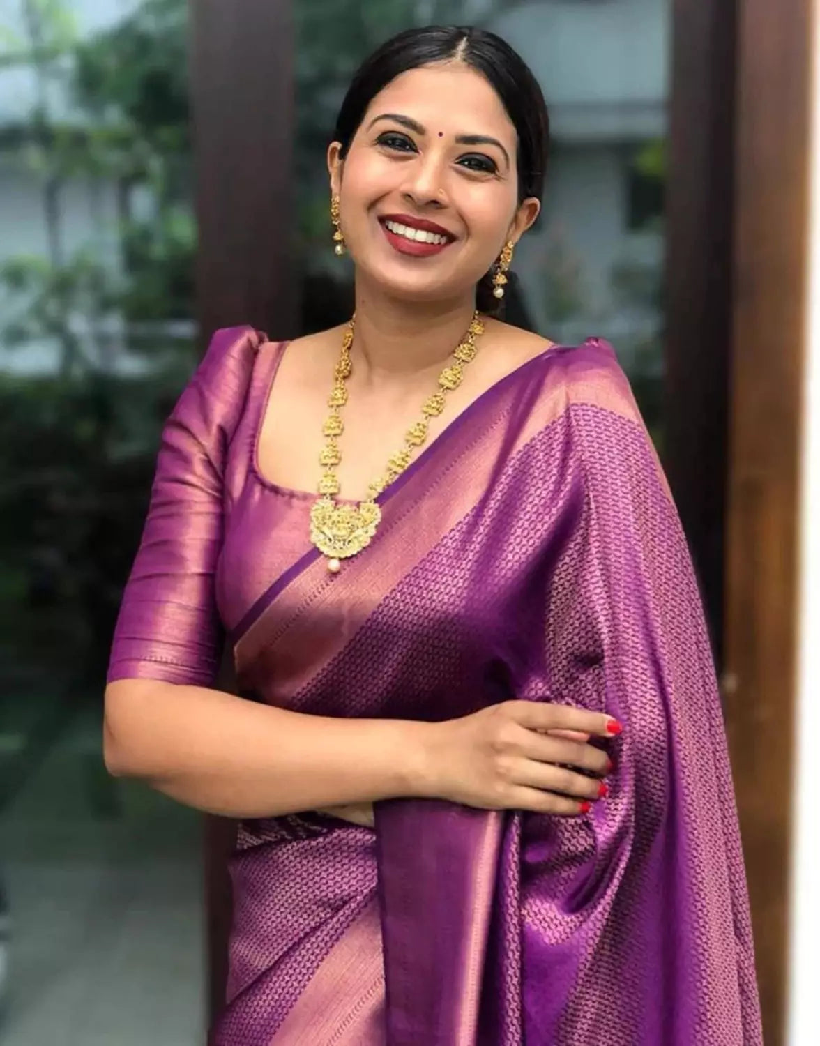 Shine Purple Rich Jacquard Border Soft Silk Saree Sareewave shine-purple-rich-jacquard-border-soft-silk-saree-sareewave