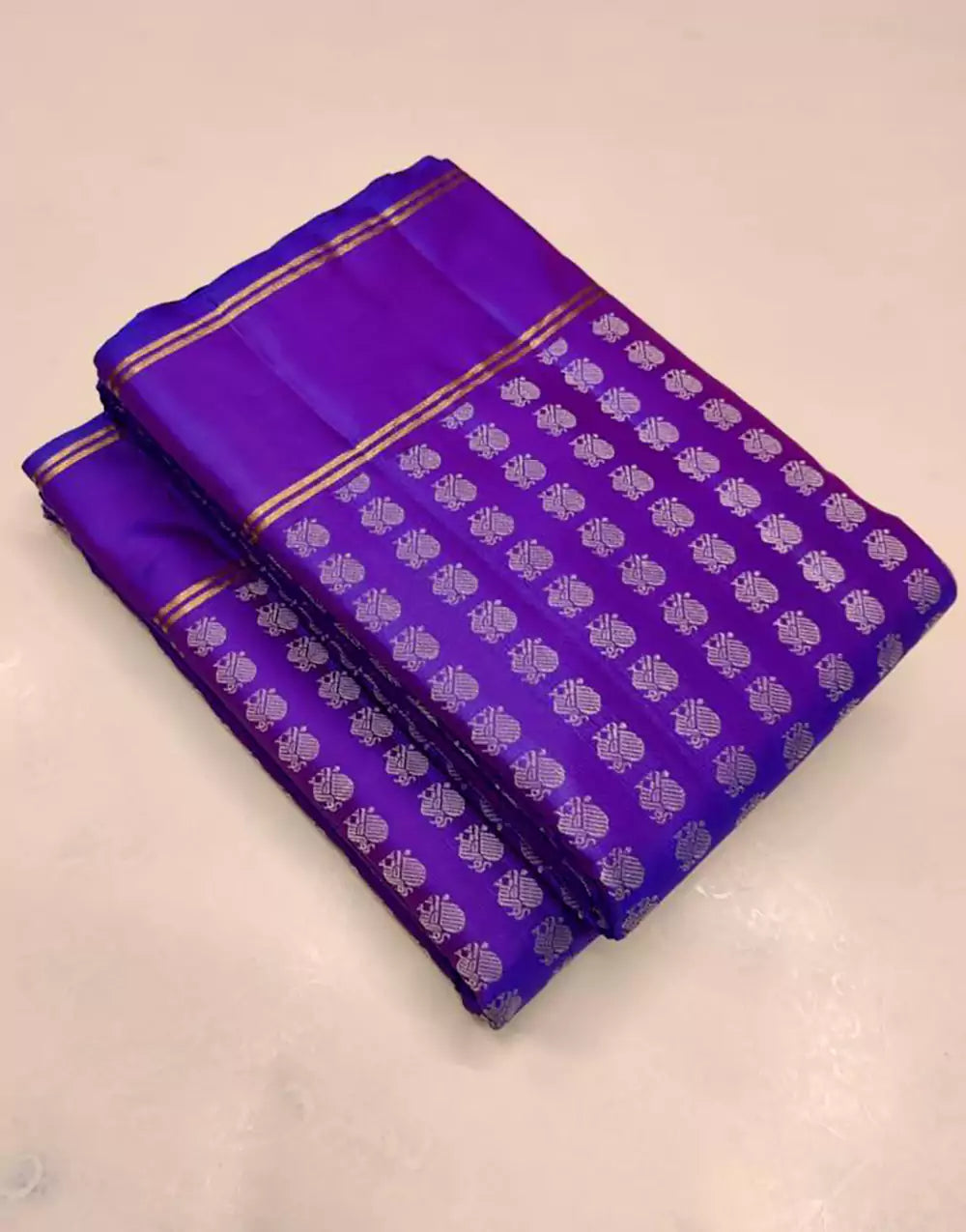 Latest Purple Colour Banarasi Soft Silk Saree