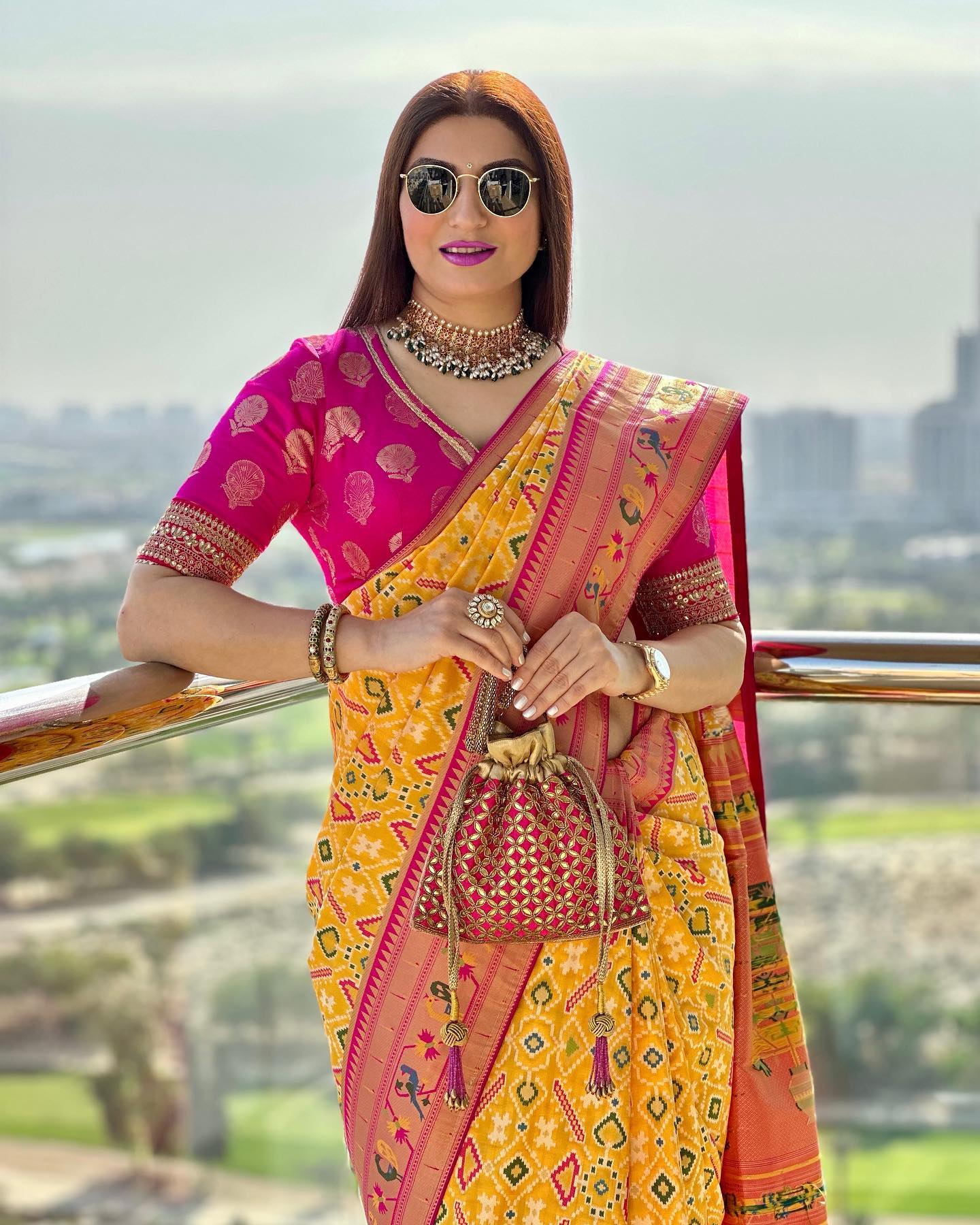 Yellow Soft Patola Saree With Zari Weaving Pallu & Border