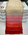 Multi Color Chiffon Saree With Weaving Work