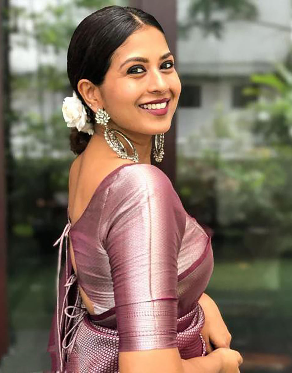Latest Maroon Colour Soft Silk Saree With Fancy Blouse