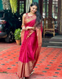 Latest Blush Pink Soft Silk Saree With Beautiful Pallu