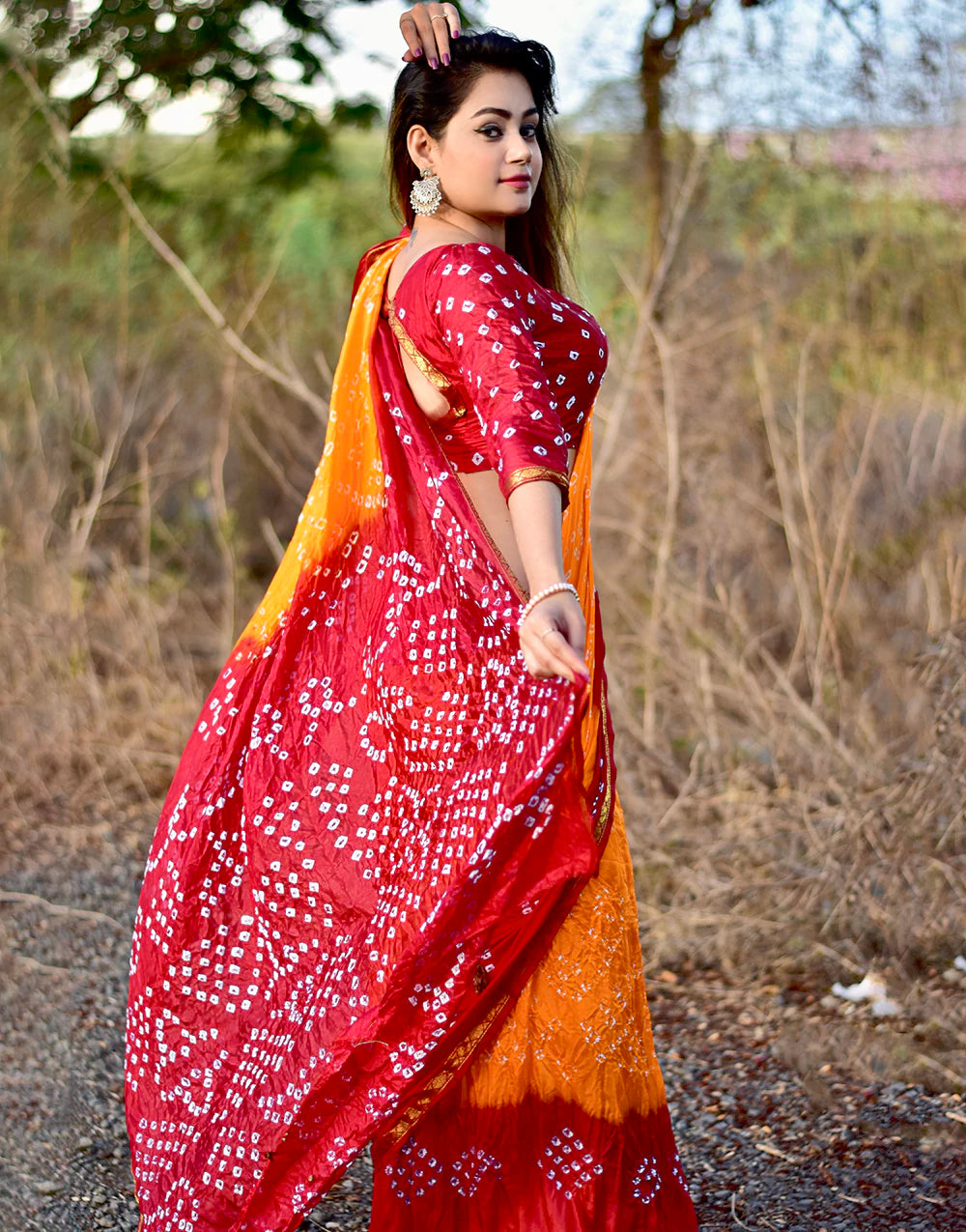 Beautiful Heavy Bandhani Designer Saree – Sareewave